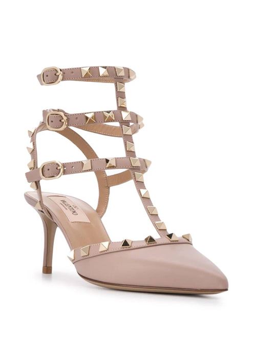 Powder leather Rockstud 65mm pumps Valentino Garavani | 4W2S0375VODP45